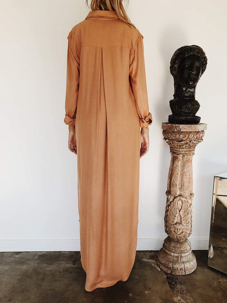 The Vetiver Collection | Avalon Maxi Shirt Dress