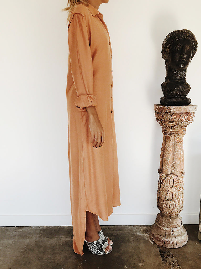 The Vetiver Collection | Avalon Maxi Shirt Dress