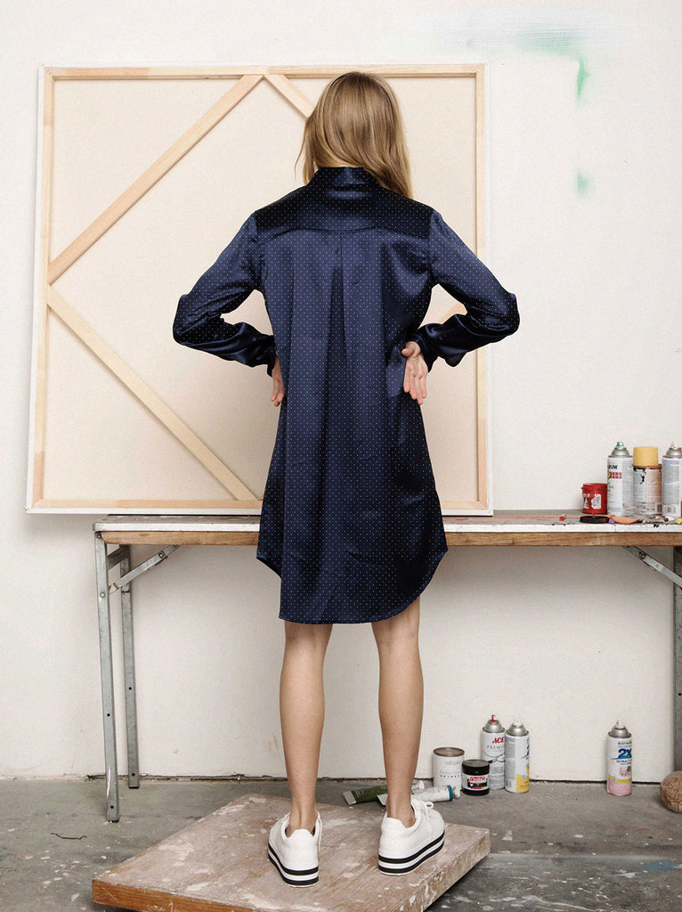 Between The Sheets Shirt Dress