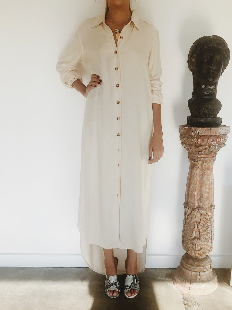 The Vetiver Collection | Avalon Maxi Shirt Dress