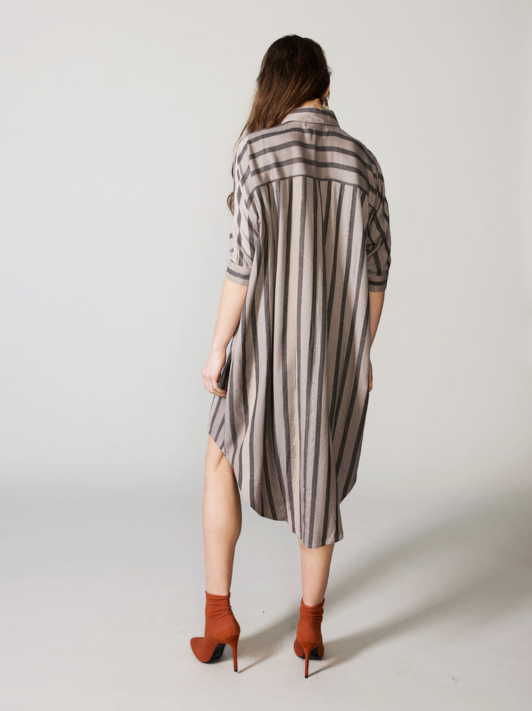 Dear Prudence Button Up Dress - Vetiver