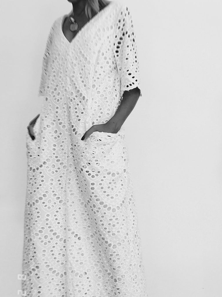 The Vetiver Collection | Halcyon Eyelet Jumpsuit 